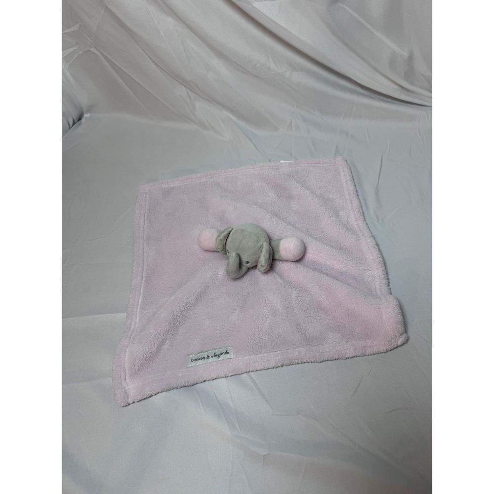 Blankets and Beyond Elephant Pink Security Blanket Lovey Plush Animal Girl
